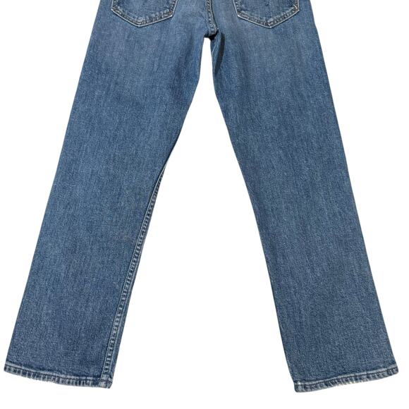 MOTHER SUPERIOR Tomcat Jeans High Rise Ankle Length Button Fly Blue 28” Waist - Picture 10 of 15